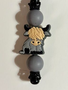 NIP Cute Highland Cow Keychain